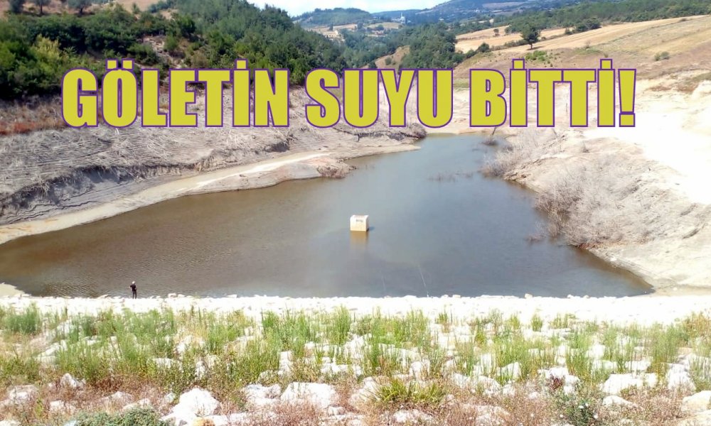 TERZİLER GÖLETİNDE SU BİTTİ! TARLALAR SULANAMIYOR